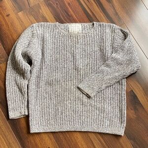 VTG Abercrombie and Fitch Adirondack Trail Ramie Cotton Chunky Knit Sweater Boxy